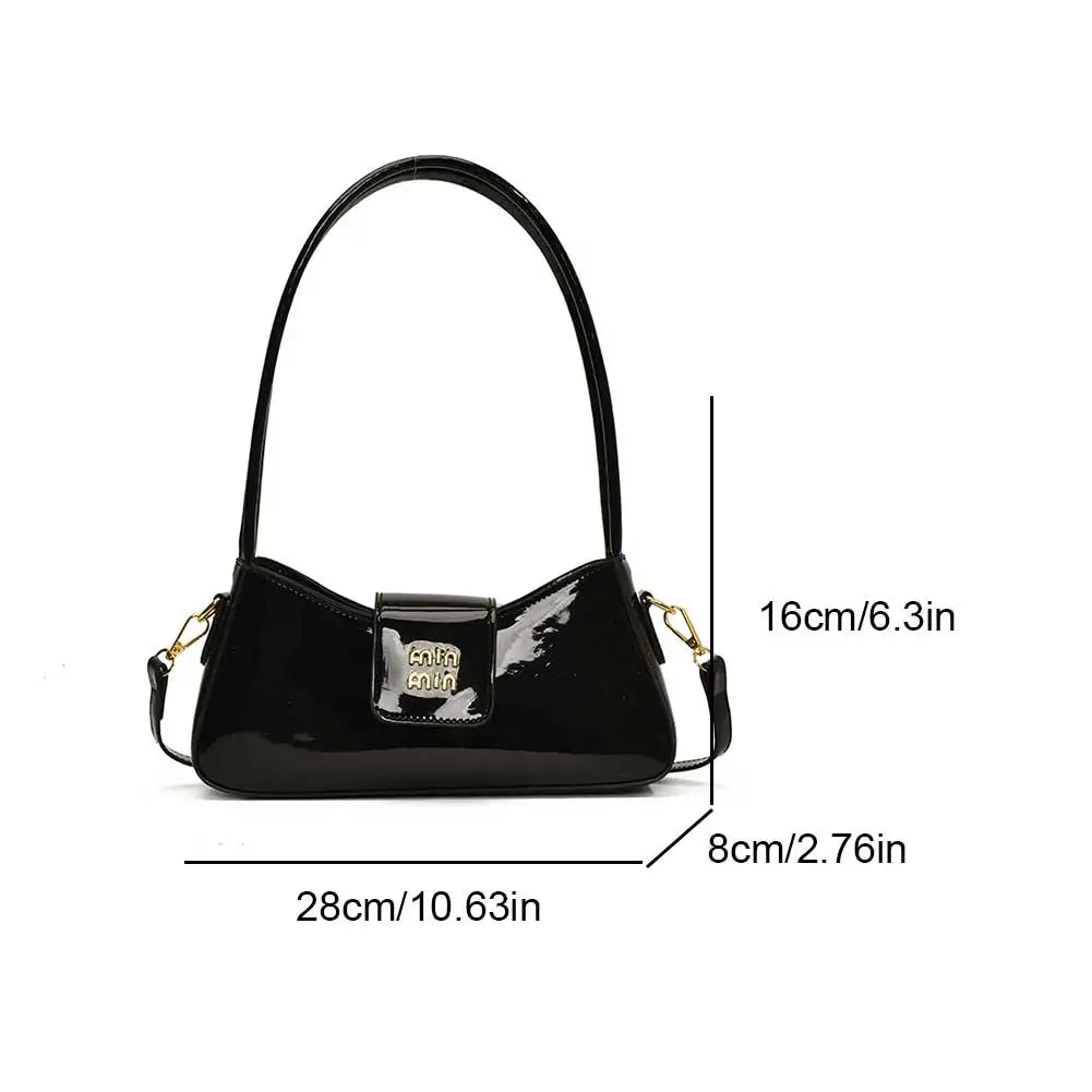 High-end Patent Leather Shoulder Bag