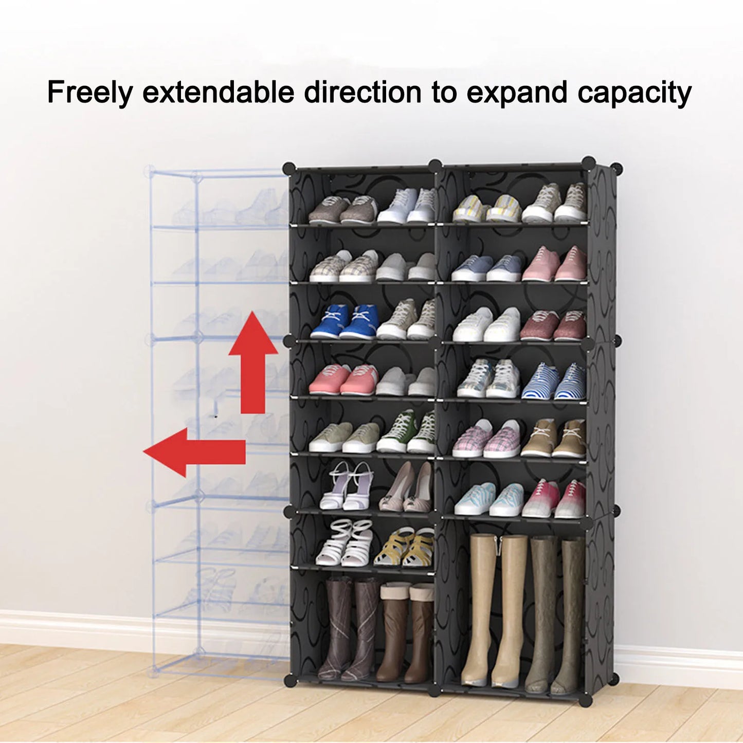 Vertical Shoe Rack Organizer Multi Layer Multifunction
