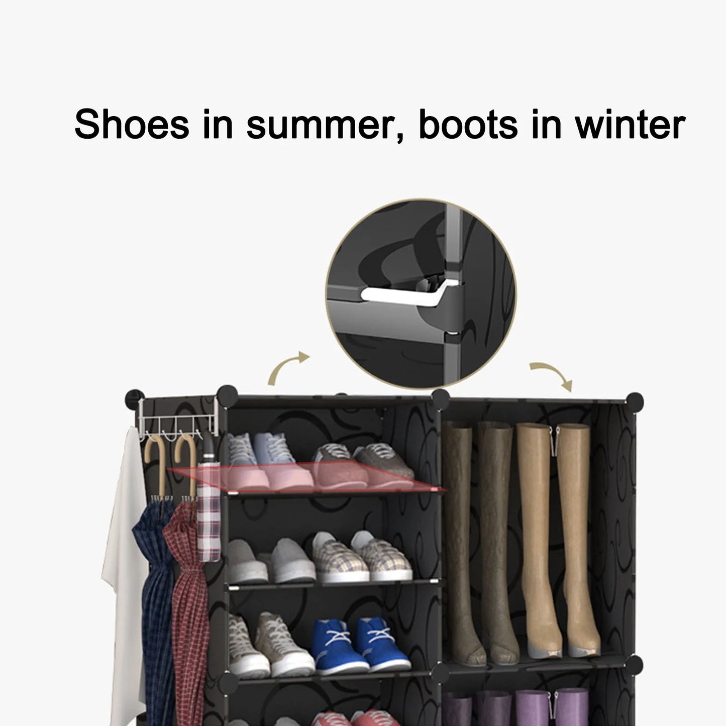 Vertical Shoe Rack Organizer Multi Layer Multifunction