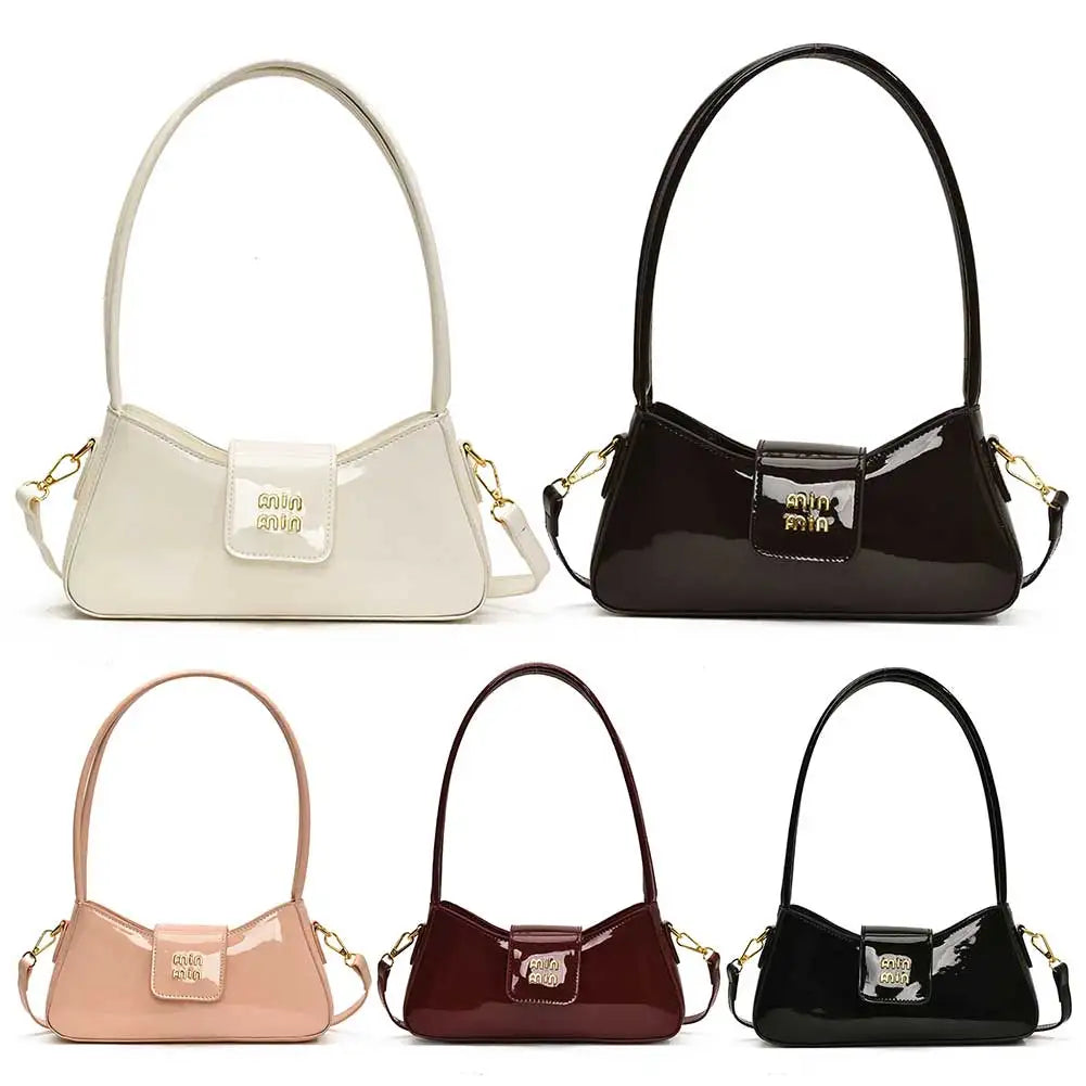 High-end Patent Leather Shoulder Bag