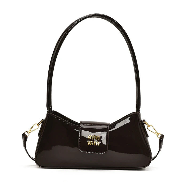 High-end Patent Leather Shoulder Bag