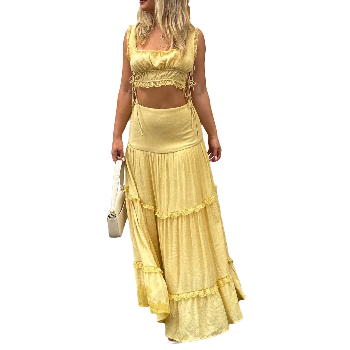 2 Piece Long skirt set