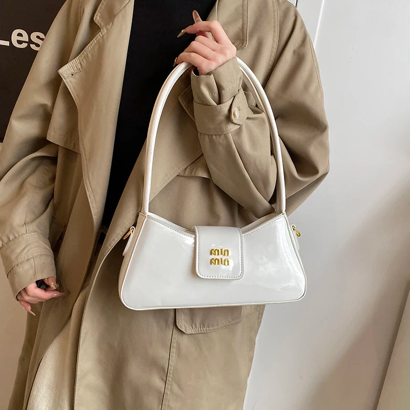High-end Patent Leather Shoulder Bag