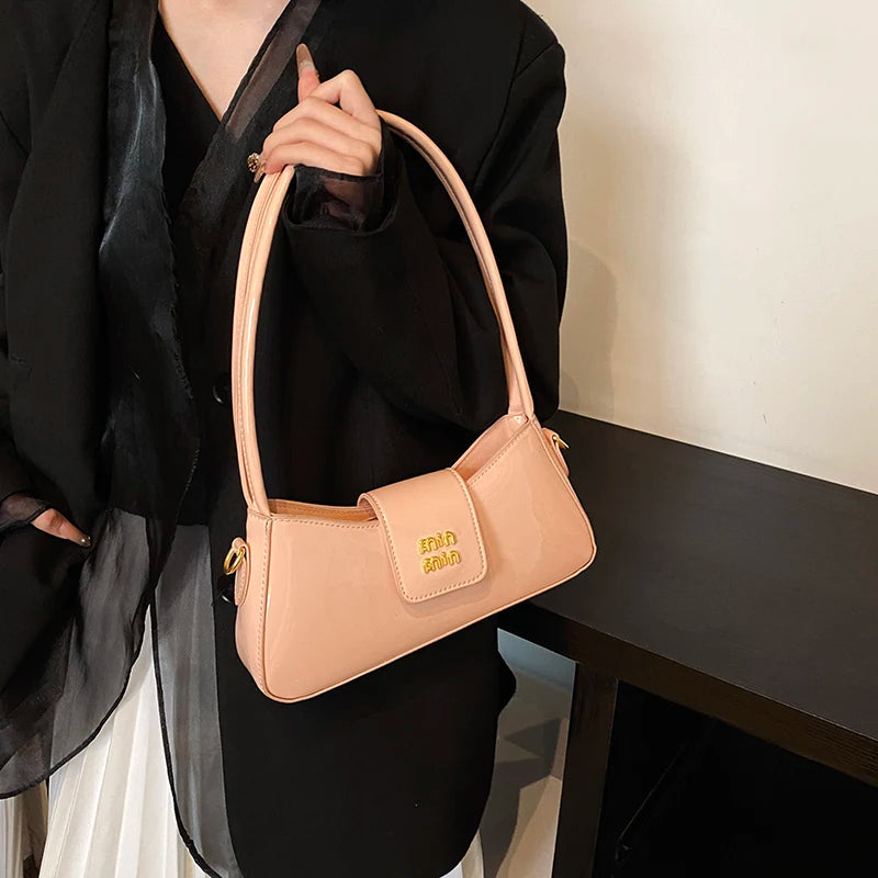 High-end Patent Leather Shoulder Bag