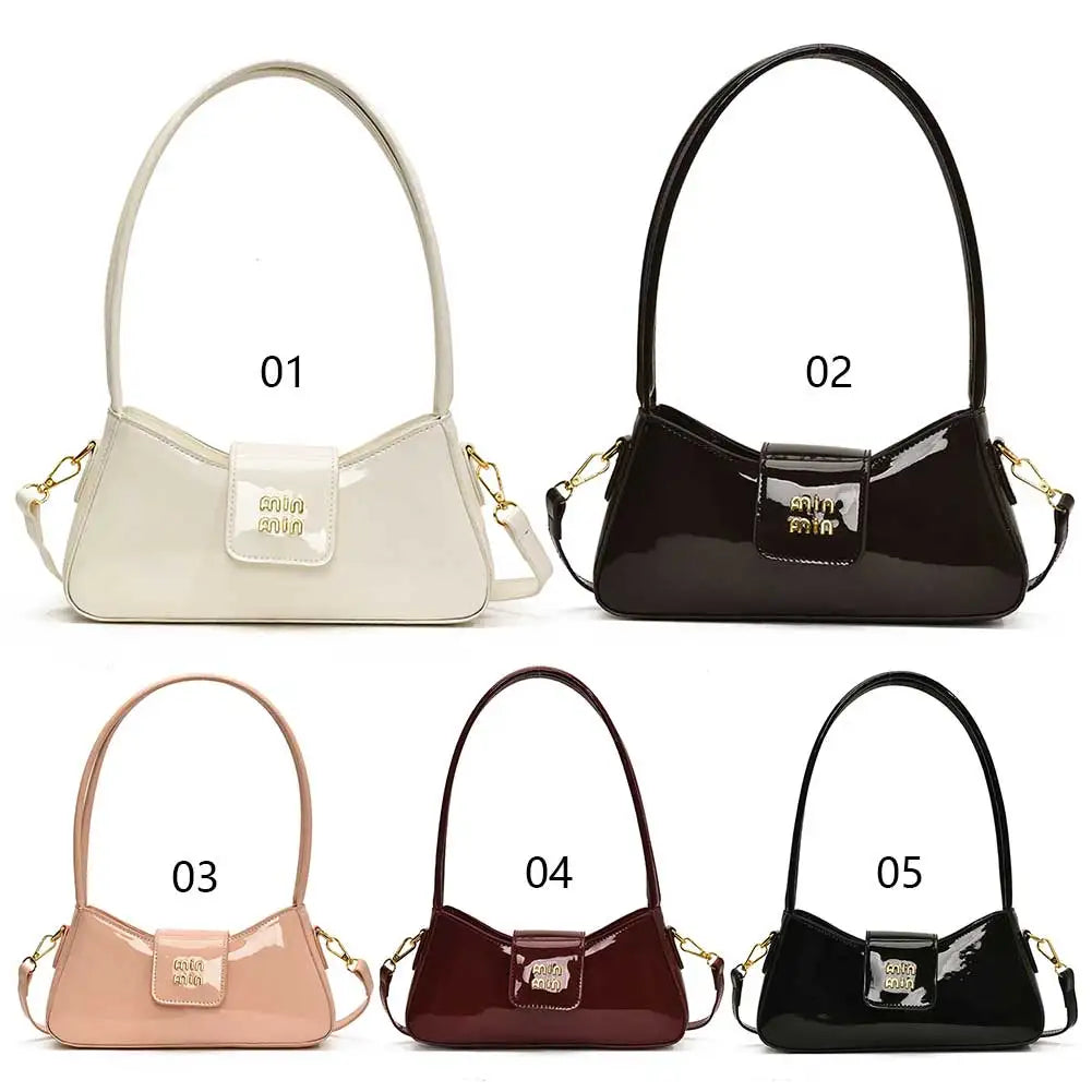 High-end Patent Leather Shoulder Bag