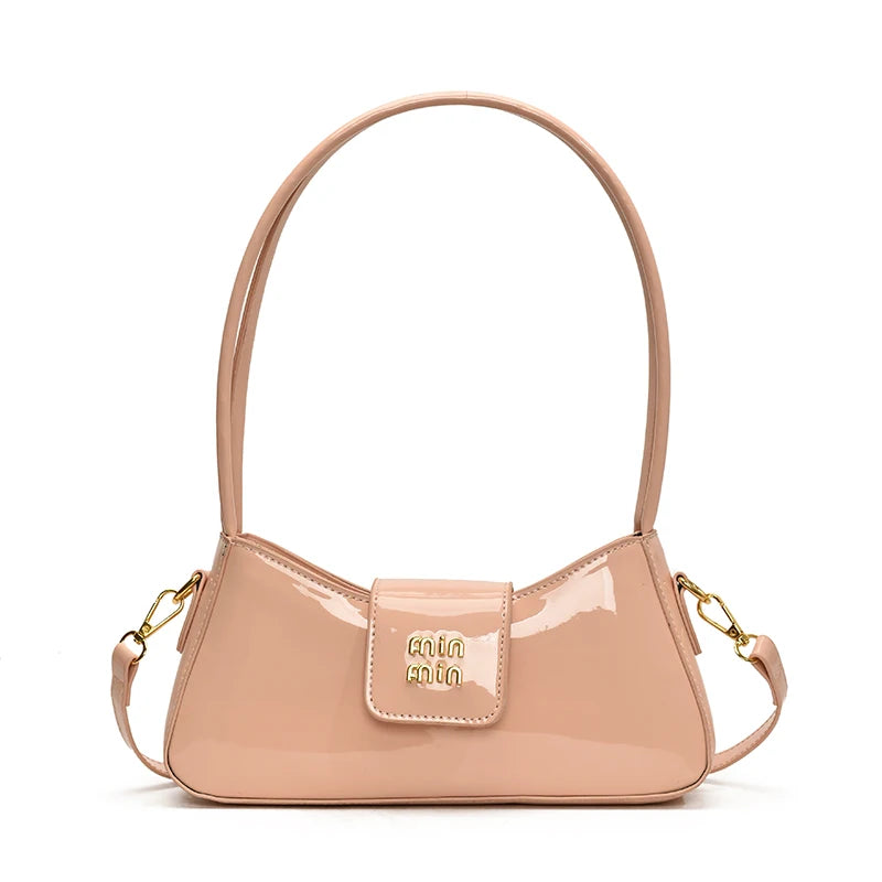 High-end Patent Leather Shoulder Bag