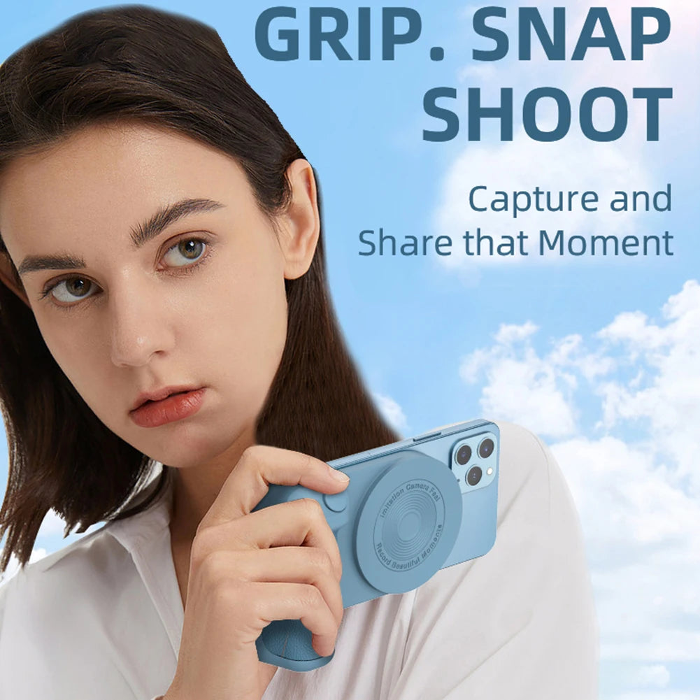 Magnetic Camera Handle Bluetooth Phone Grip