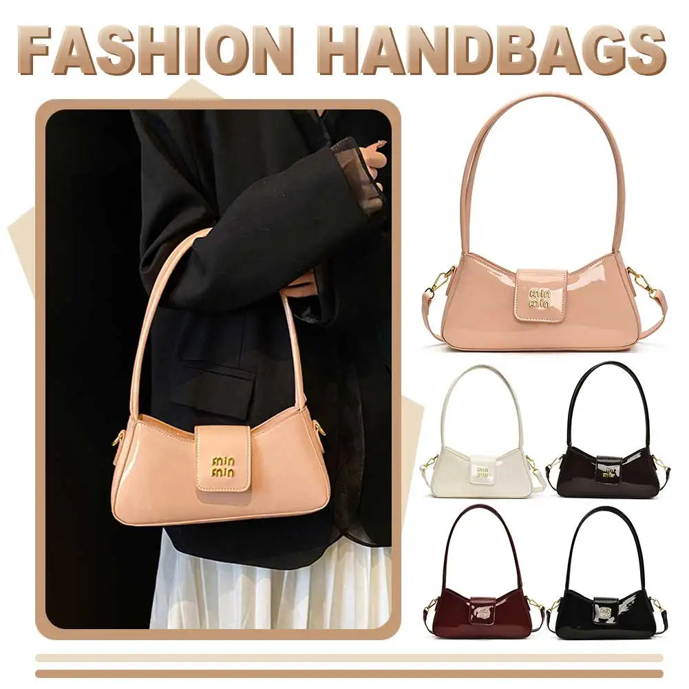 High-end Patent Leather Shoulder Bag