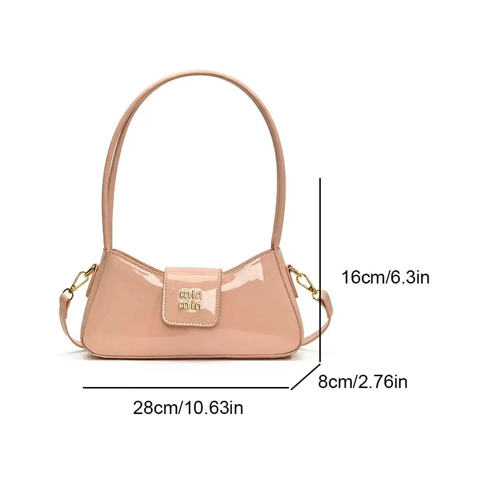 High-end Patent Leather Shoulder Bag