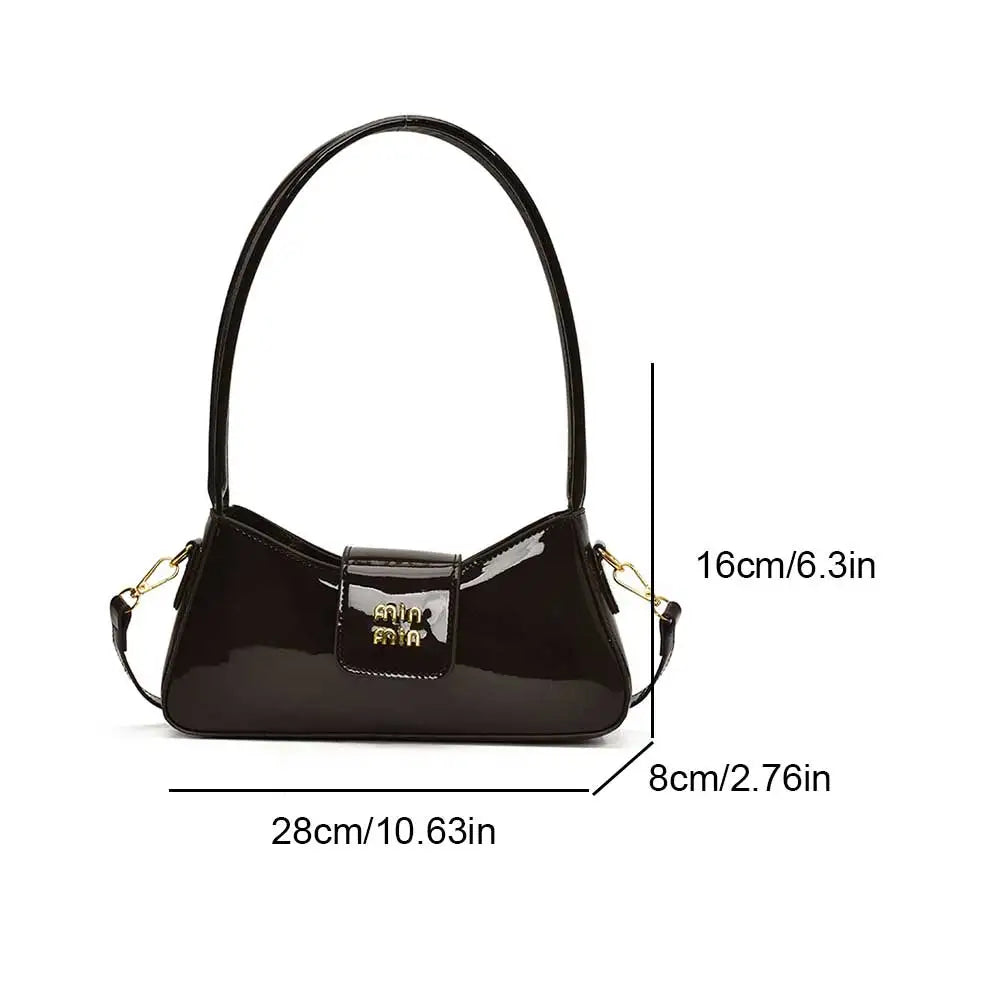 High-end Patent Leather Shoulder Bag
