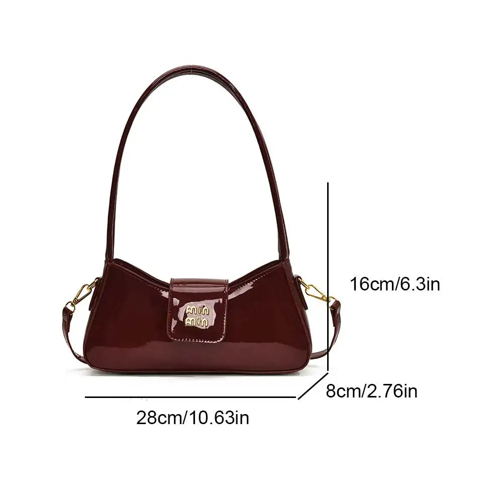 High-end Patent Leather Shoulder Bag