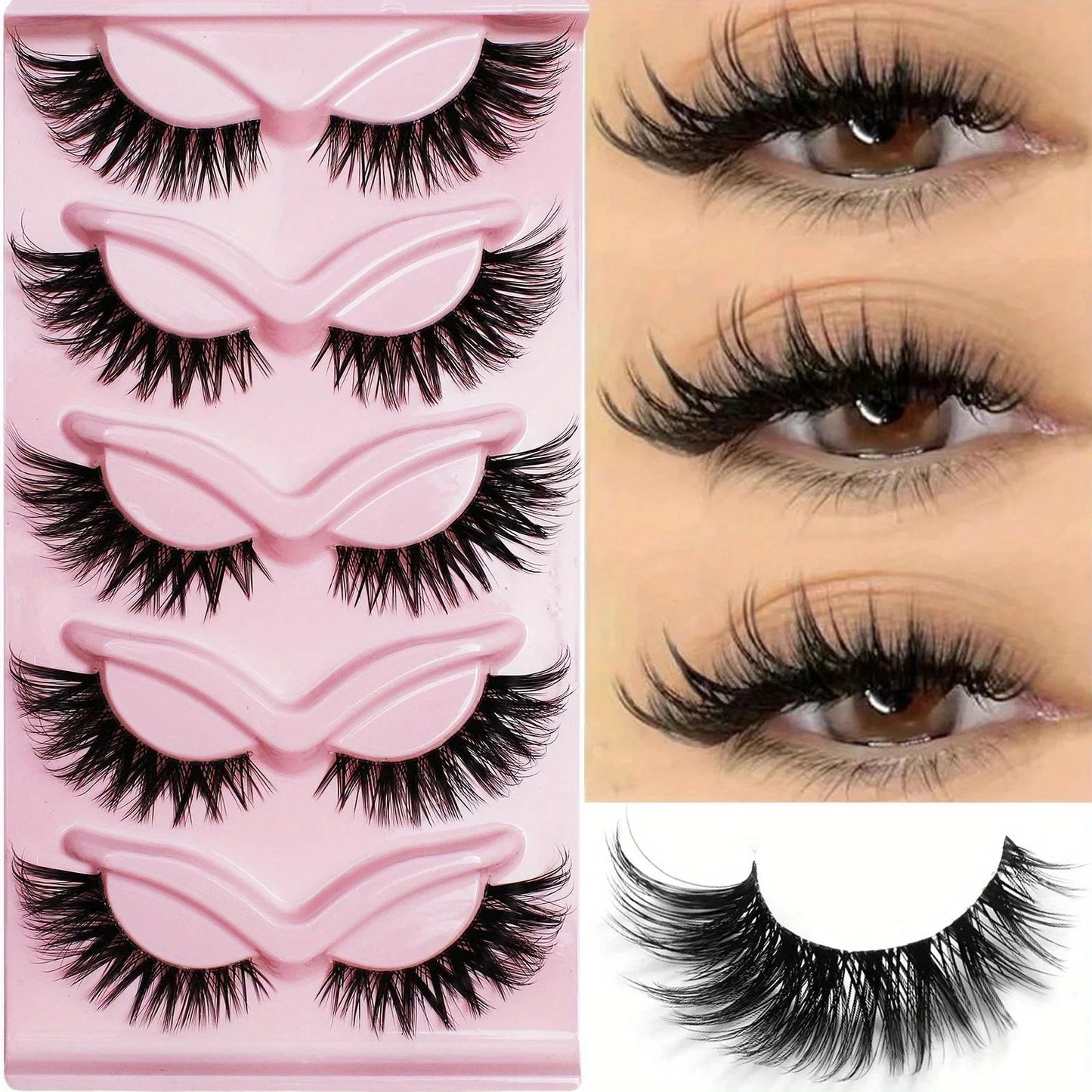 3Boxes(15Pairs) Cat Eye Lashes