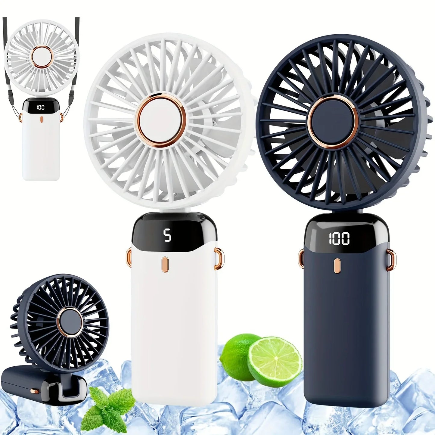 Portable Handheld Fan 2 Pack
