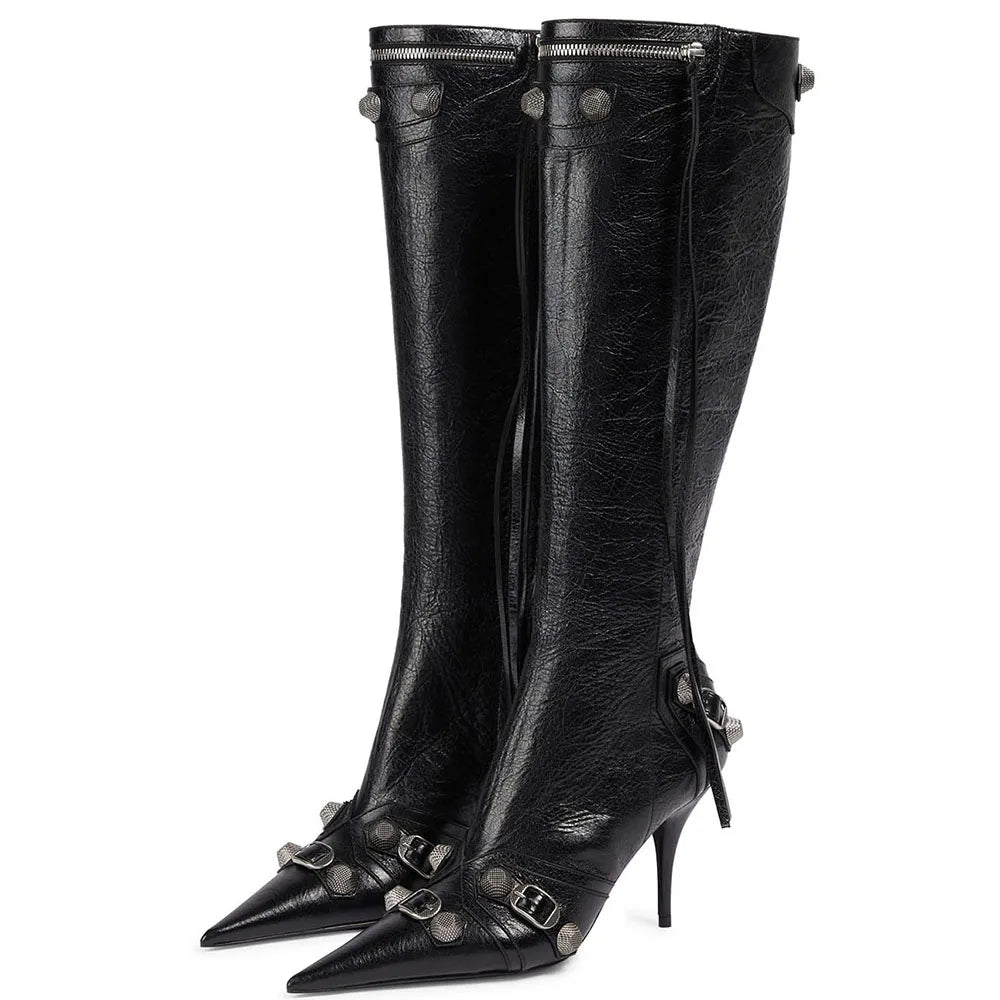 Knee High Boots Pointed
