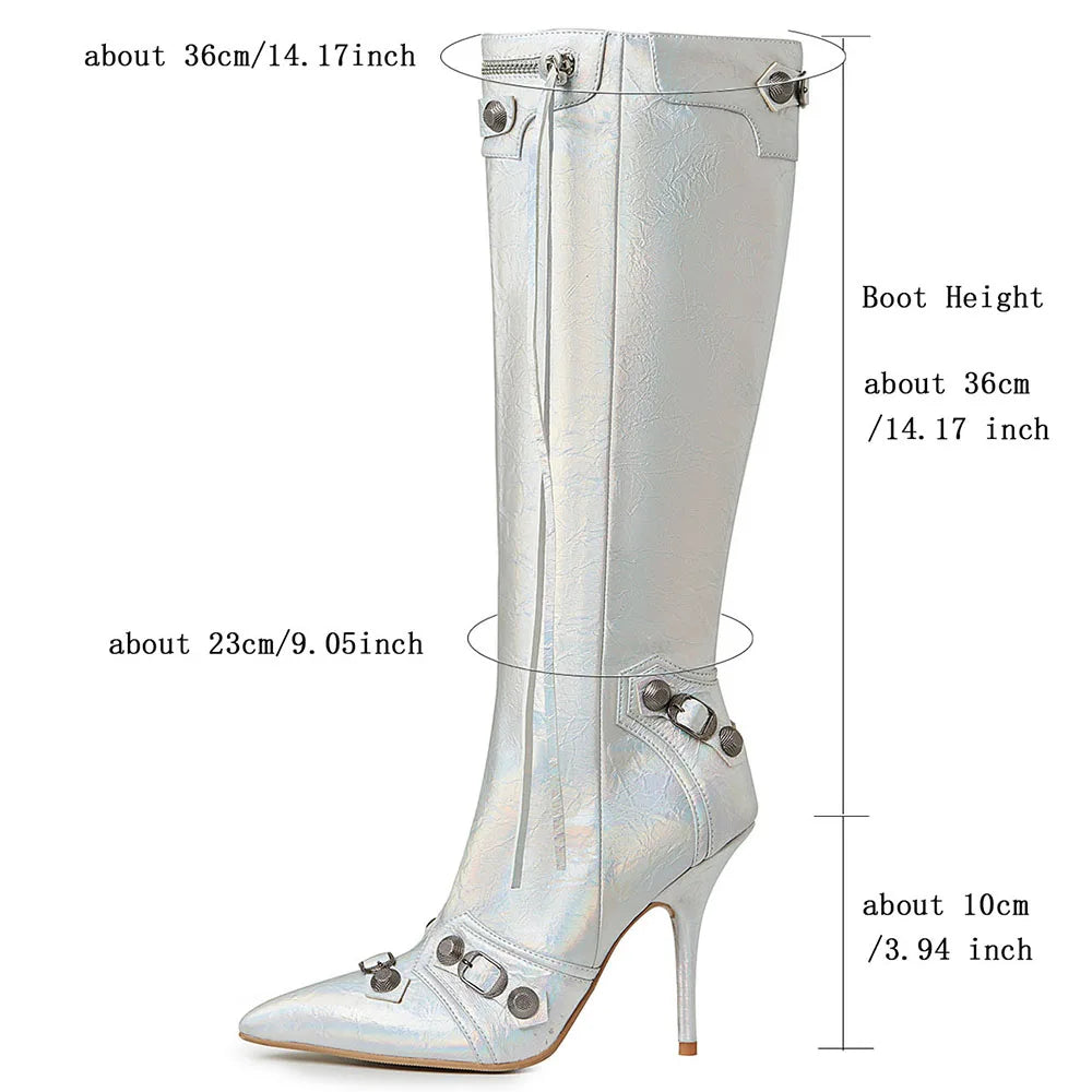Knee High Boots Pointed