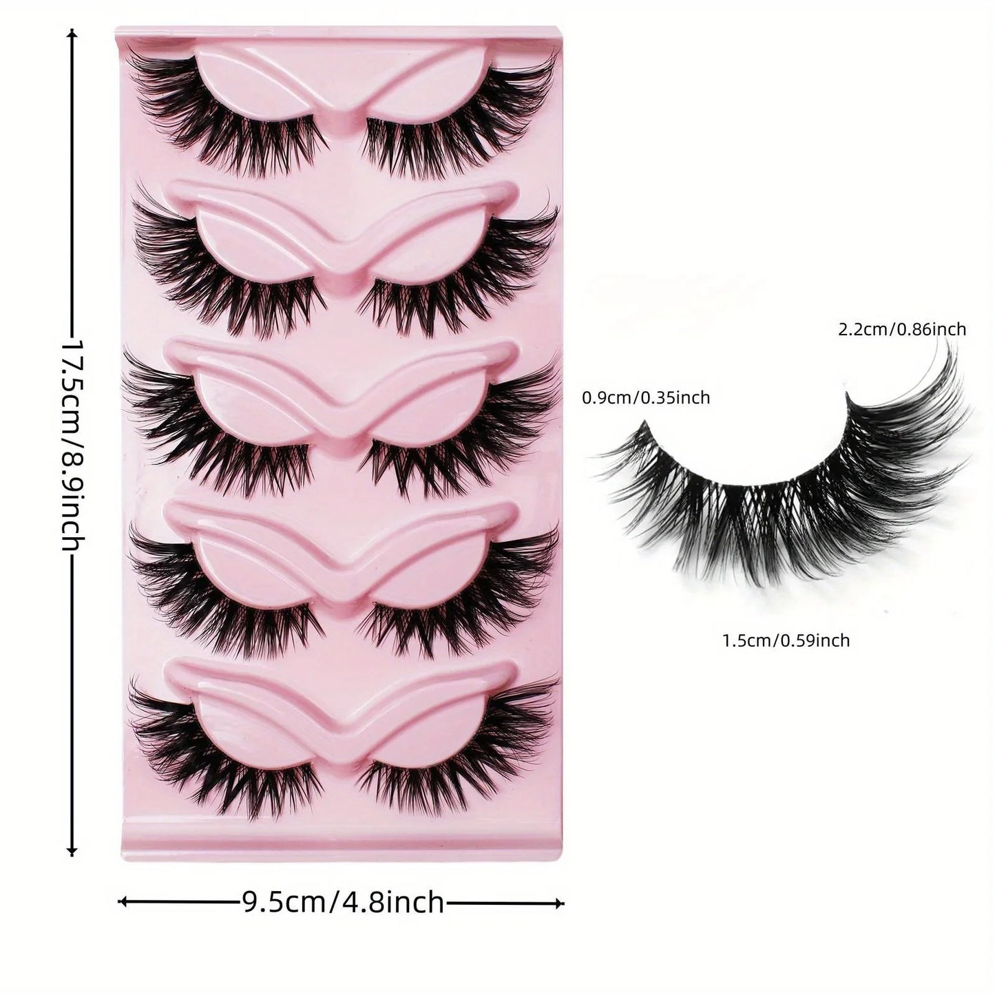 3Boxes(15Pairs) Cat Eye Lashes