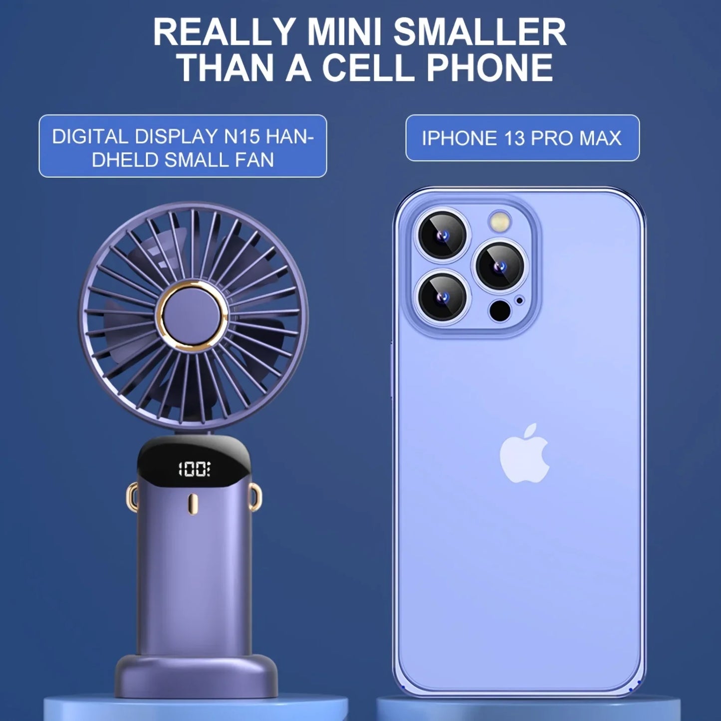Portable Handheld Fan 2 Pack